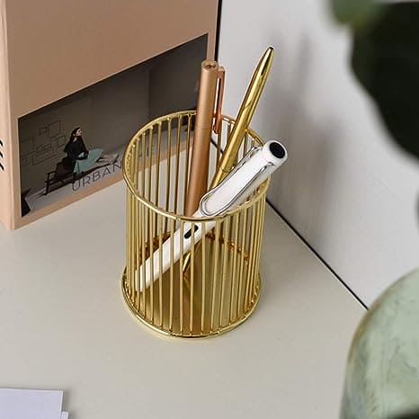 Wire Mesh Pen Holder, Metal Desktop Pen Holder, Round Stick Cylinder Pen Pencil, Makeup Brush Holder, Desktop Storage Box for Office Home, Metal Hollow Out Pen Holder for Desk, Desktop Accessories Wire Makeup Brush Holder Wire Mesh Pen Holder, Metal Desktop Pen Holder, Round Stick Cylinder Pen Pencil, Makeup Brush Holder, Desktop Storage Box for Office Home, Metal Hollow Out Pen Holder for Desk, Desktop Accessories Wire Makeup Brush Holder
